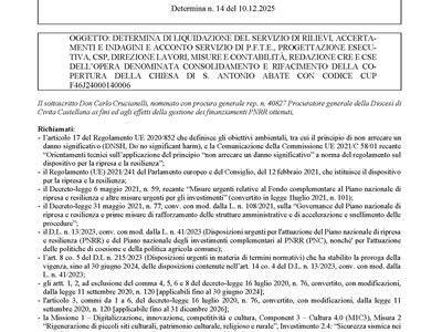 Determina n.14 - PNRR